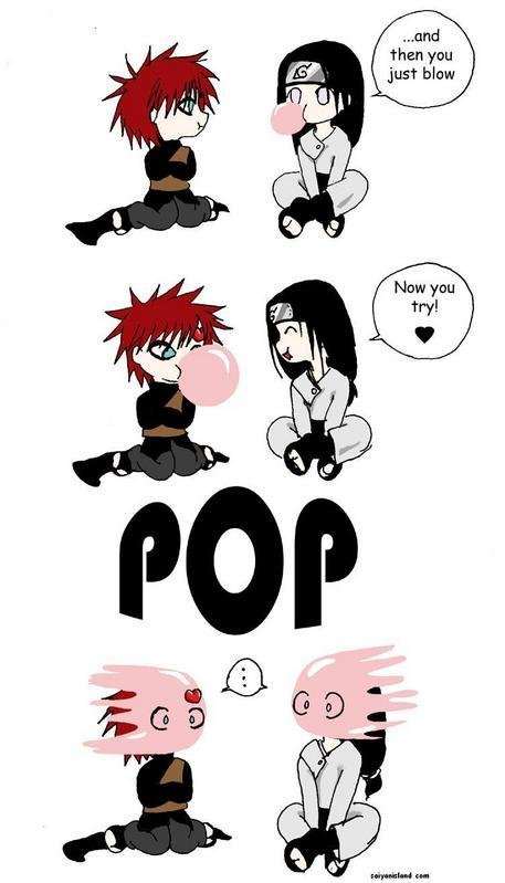 Neji and Gaara and Bublegum